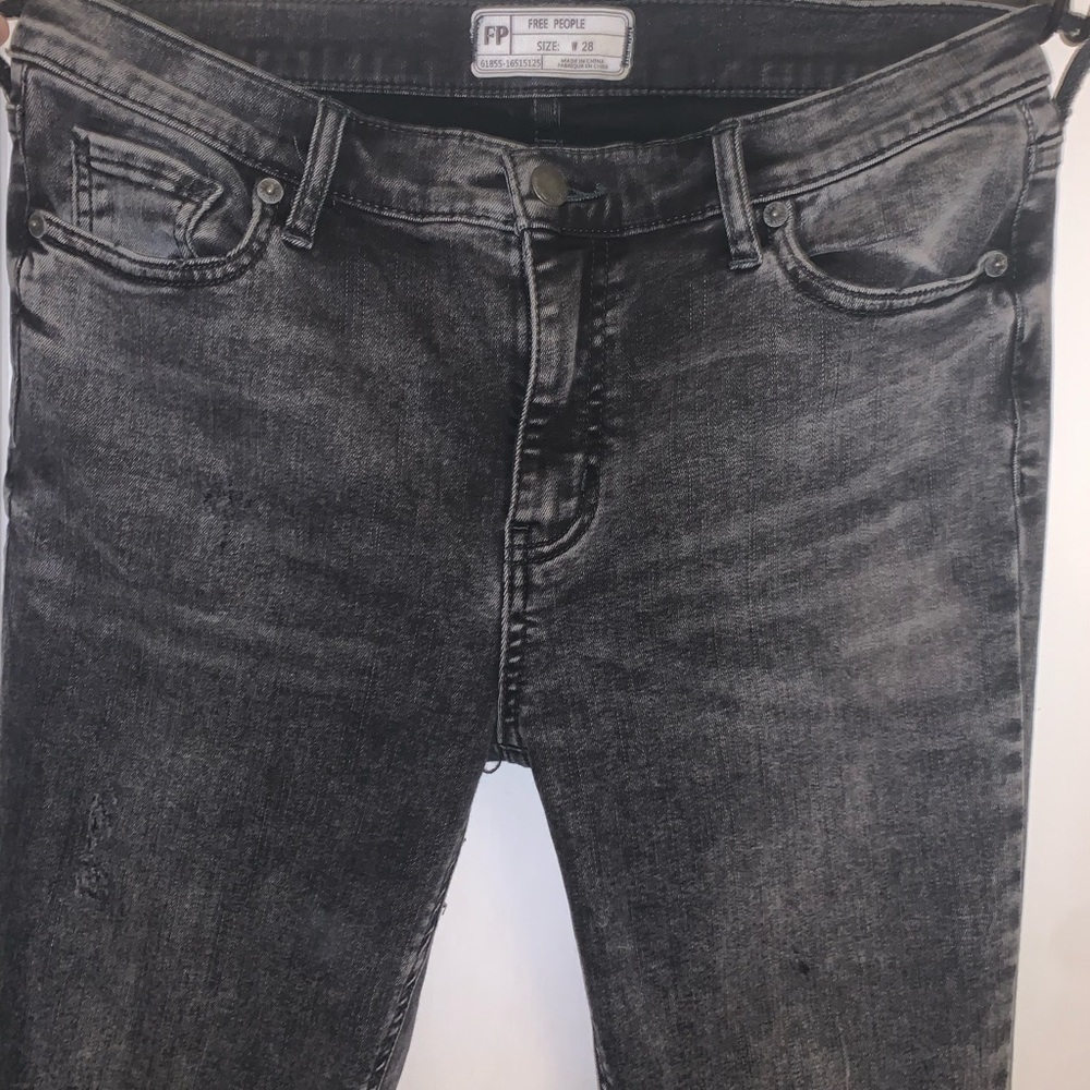 Free people raw high rise jegging